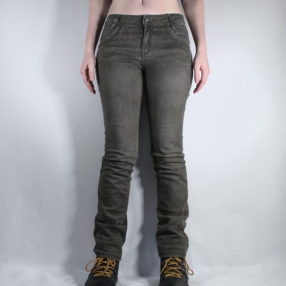 Low Rise Snake Print Bootcut Skinny Jeans - Picture 2 of 12